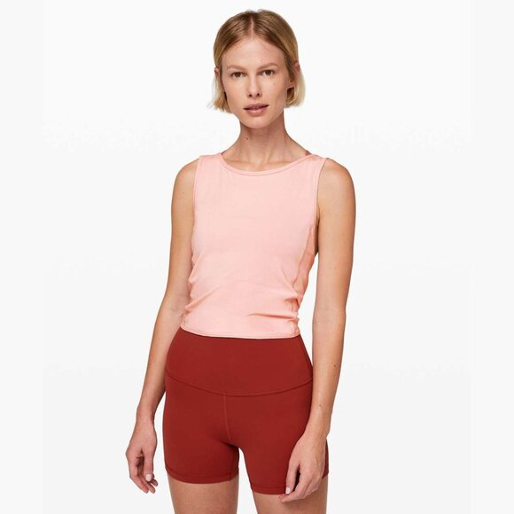 Lululemon Faint Coral Turn to Tie Tank Top Size 4 - 2953 - Picture 2 of 10
